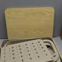 ALVOROG Rolling Cart with Drawer and Wood Table Top, 3 Tier Metal Rolling Utility Cart on Wheels with DIY Pegboards, Hanging Baskets, Hooks for Kitchen, Bedroom, Office, Craft Supplies