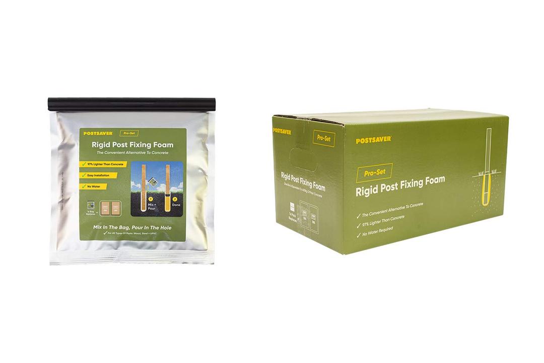 Pro-Set Fast Fixing Foam | Quick & Easy Alternative to Concrete | Fence & Deck Post Foam | for All Types of Posts | 1 Pack = 33.8oz | Replaces 80-100 lbs Concrete (10)