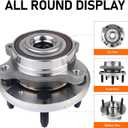 MACEL 513275 Front/Rear Wheel Bearing Hub Assembly fit for 11-14 Ford Edge, 09-18 Flex, 13-18 Police Interceptor Sedan, 14-18 Police Sedan, 10-18 Taurus, 09-16 Lincoln MKS, 10-19 MKT, 11-15 MKX