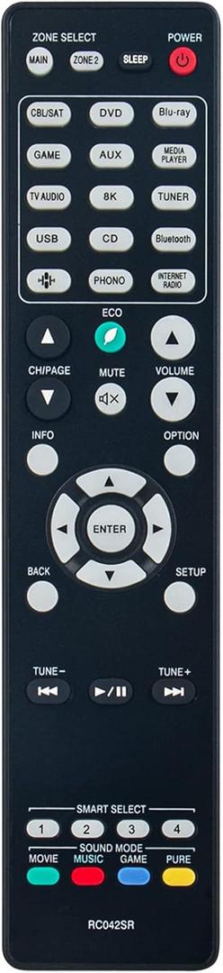 RC042SR Replace Remote Control Work for Marantz SR6015 NR1711 SR5015 SR5015OM SR5015DAB SR5015 DAB AV Receivers RC042SR Replace Remote Control Work for Marantz SR6015 NR1711 SR5015 SR5015OM SR5015DAB SR5015 DAB AV Receivers