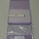 Compatible with iPad Air 11 Inch & Air 5th/Air 4th Generation Case with Keyboard - Multi-Touch Trackpad, 7-Color Backlit, Detachable Folio Cover for Air 11-inch M3/M2 (2025/2024), Light Purple