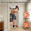 Sportneer Pull Up Bar: Strength Training Chin up Bar No Screws - Adjustable 29.5''-37''(75-94cm) Width Locking Mechanism Pull up Bar for Doorway - Max Load 440lbs for Home Gym Upper Body Workout, Non-slip