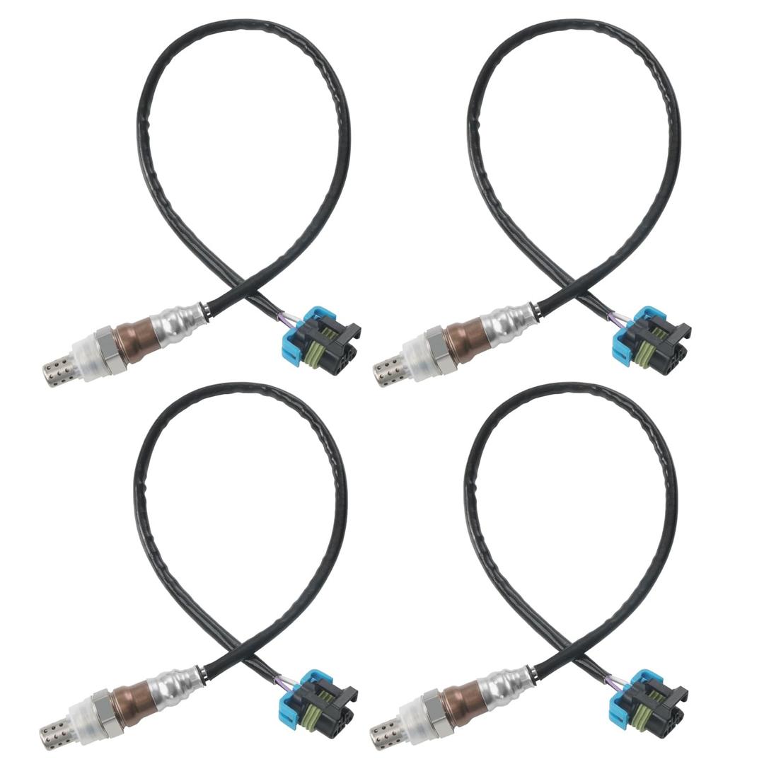 4 PCS Oxygen Sensor Upstream Downstream O2 Sensor Compatible with 3.0L 3.6L V6 Chevy Equinox Impala Traverse, GMC Acadia Terrain, Cadillac SRX, Buick Enclave Lacrosse Replace 250-24649 234-4815