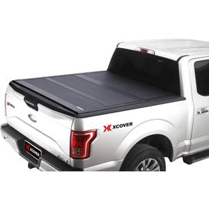 Xcover Truck Bed Cover Tonneau Cover, Compatible with 2017-2025 Ridgeline, Low Profile Hard Folding Truck Bed Cover