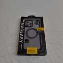 MAGEASY Designed for iPhone 16 Pro Max Case with 360° Rotatable Stand - 20ft Ultimate Drop Protection, Compatible with MagSafe, Premium Vegan Leather Frame | Odyssey Stand M (Leather Black)