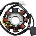 GY6 Stator 8 Coil, Compatible with 125cc 150cc Engines (152QMI 157QMJ) - Fits Chinese Scooters, Mopeds, ATVs, Go Karts, Quads like Taotao, Jonway, Icebear, Baja, Coolster, Lance, SUNL, Vento
