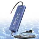LED Transformer 12V 100W Waterproof IP67 Ultra Slim LED Driver 110V AC to 12V DC 8.3A 100 Watt Quiet Low Volt Converter LEDs Power Supply Constant Voltage for LEDs Strip, Indoor & Outdoor