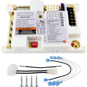 50A55-843 Furnace Control Board, Replace for White Rogers 50A55-843 Board, Replace 50A50-241/405, 50A55-288/486, 50A50/50A55 Series, Universal for Lennox Furnaces Board