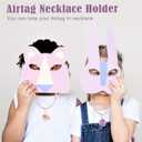 2 Pack Kids Necklace Holder for Airtag, Cute Mermaid Beaded Necklace Case for Girls