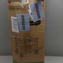 Sekey 500LBS Heavy Duty Double Decker Wagon with Extender, 400L Large Capacity Collapsible Garden Cart Fits 10x10 Canopy, All-Terrain Big Wheels with Brakes, Foldable Utility Wagon for Sports, Camping (Carbon Black)