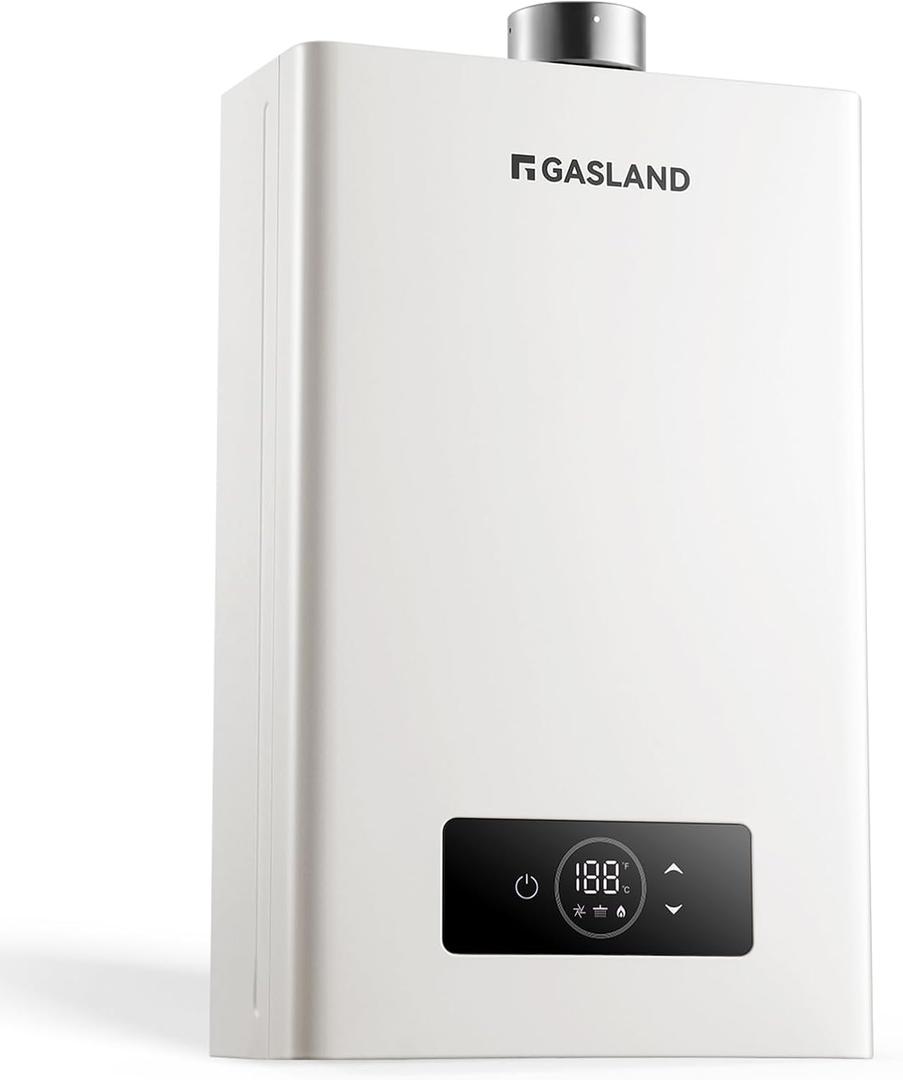 GASLAND Gasmart C 4.22 GPM Indoor Propane Gas Tankless Water Heater, 102,000 BTU Residential Instant On Demand Propane Water Heater, 120 Volt, Multiple Points of Use, CS422LP