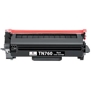 TN760 TN-760 Toner Cartridge Replacement for Brother TN760 TN-760 TN 760 MFC-L2710DW MFC-L2750DW HL-L2350DW HL-L2370DW HL-L2395DW HL-L2390DW DCP-L2550DW Printer High Yield Black 1 Pack