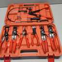 9PCS Hose Clamp Pliers Set, Hose Clamp Removal Tool for Automotive, Flexible Removing Clamps Pliers Automotive for Coolant Radiator Heater and Water Hose