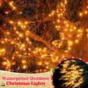 Enhon 4 Pack Twinkling Christmas Lights, 101.6 FT 96 of 400 Random Twinkle Bulbs, Christmas String Lights Connect up to 5 Set, Waterproof Outdoor Indoor Decorations (White)