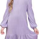 blibean Teen Girls Fall Dresses Kids Long Sleeve Boho Dress Size 6-15 Years