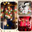 Roowest 30 Pcs Christmas Wood Word Cutout Merry Christmas Signs Vintage Wooden Red and Green Hanging Ornaments Joy Peace Believe Large Letter for Xmas Tree Party Wall Door Decor Farmhouse Craft