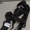 Dog Suspender Boots for Medium Dogs Waterproof & Non-Slip Dog Paw Protectors with Adjustable Straps & Reflective Strips, All-in-One Connected Dog Boots for Outdoor Walks, Snow, Rain, Hiking (M, Black)