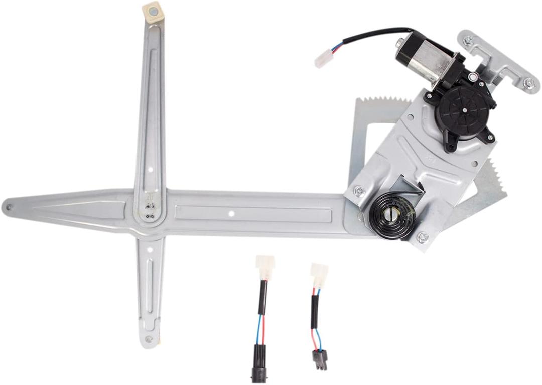 TRQ Front Left Power Window Regulator & Motor Assembly Drivers Side Compatible with 1985-2005 Chevrolet Astro GMC Safari