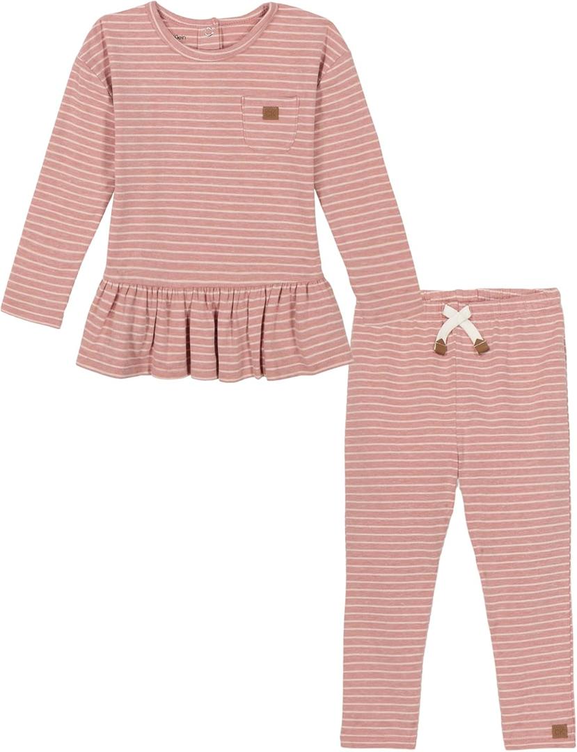 Calvin Klein girls 2pc Fashion Legging Set (M)