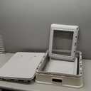 Marchul Enclosed Stainless Steel Cat Litter Box with Lid & Drawer Design for Indoor All Lifestyles Cats, Metal Covered Cat Litter Box, Baffles for Anti-Leakag, with Litter Scoop & Litter Mat