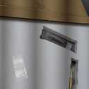 Decorative Pendulum Modern Wall Clock,Sound-Activated Glow，Non Ticking，Large Unique Wall Clocks for Living Room Corridor Kitchen Office Black and Brown，29*19