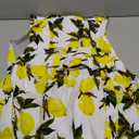 Topdress Women'sVintage Polka Audrey Dress 1950s Halter Retro Cocktail Dress (Medium, White Lemon)