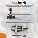 maXpeedingrods Roller Chain Tools Kit for #60#80#100 Roller Chain, with Roller Chain Connecting Holder Puller & Chain Detacher Breaker Cutter Repair Tool for Motorcycle Bicycle Go Kart ATV Chains