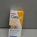 CeraVe Hydrating Mineral Sunscreen SPF 30 with Sheer Tint, Tinted Mineral Sunscreen with Zinc Oxide & Titanium Dioxide, Blends Seamlessly For Healthy Glow, Deep, 1.7 Oz