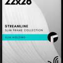 Americanflat 22x28 Poster Frame with Polished Plexiglass - Streamline Collection - Thin Border Picture Frame for Wall Display - Hanging Hardware Included - Black