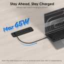 65W USB C Drawer Outlet, HEZI Furniture Recessed Power Strip Plug in 4 USB & (3) 15 Amp AC Outlets, Hidden Charging Station for Desktop ETL Listed.