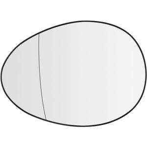 Senzeal Driver Side Mirror Glass Replacement for Mini Cooper 2007 2008 2009 2010 2011 2012 2013 2014 2015 Rear View Mirror with Power Heated (Left Side)