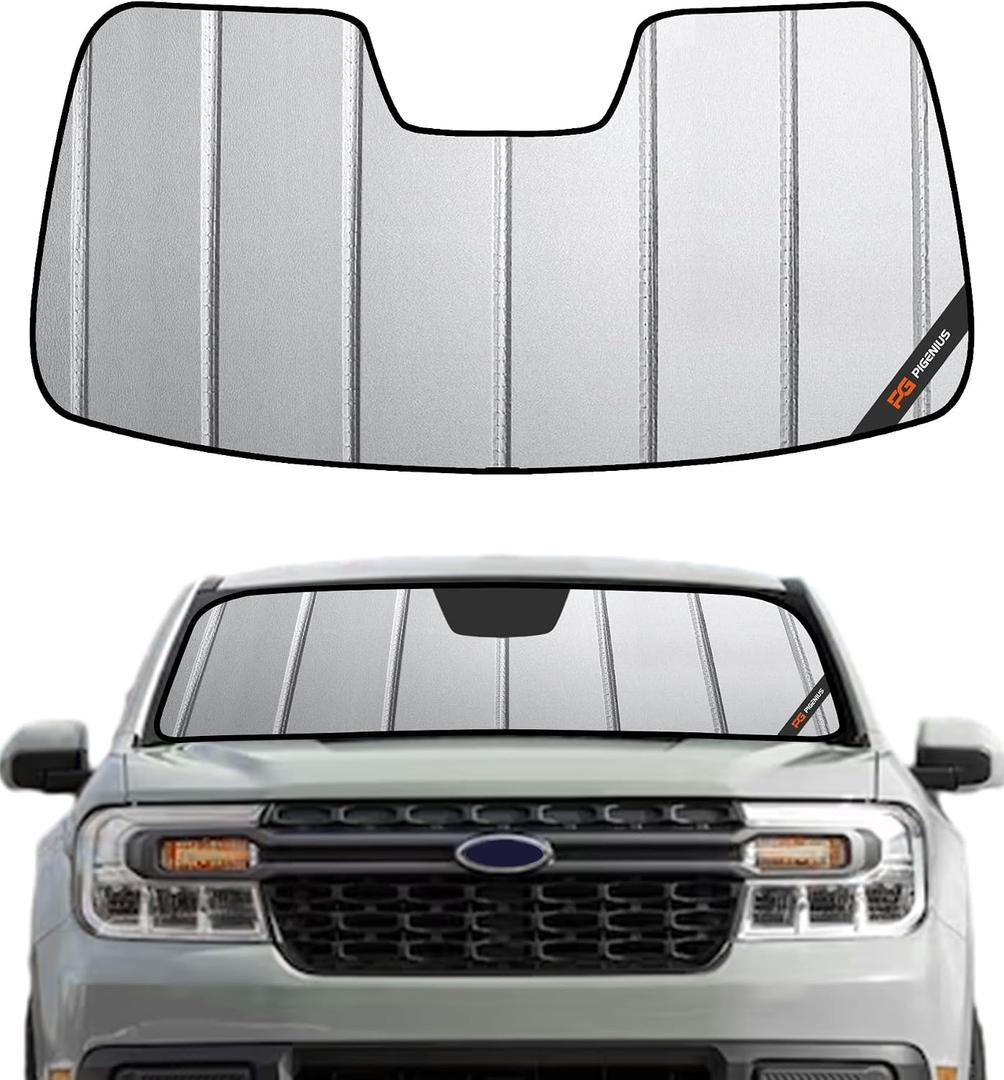 Pigenius Windshield Sun Shade for Ford Maverick 2022-2026 Front Window Sunshade - Safeguard