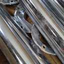 Set of Chrome Rods for Indoor Use Bathroom Kitchen Bedroom (No Hardware) 29"x2, 26"x2, 18"x1 Pcs