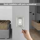Metal Wall Plate for Electrical Outlets, Decorative Brushed Nickel Switch Plates Outlet Cover, Light Switch Cover Plate, 1-Gang Wall Plates (Single Decoretor, 6 Pack)