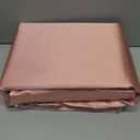 SLEEP SANCTUARY Satin Sheets Queen Size  4 Piece Luxury Silky Bed Set, Softer Than Silk, 15" Deep Pocket, Cooling & Wrinkle-Free, Moisture-Wicking & Breathable for Hair & Skin (Blush Pink)