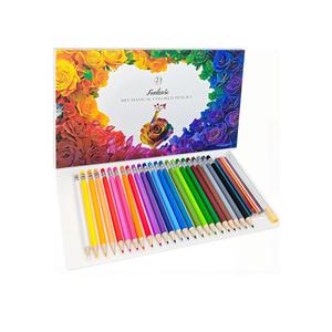 24 Mechanical Colored Pencils with 24 Lead Refills for Adult Coloring Books, 2.6mm Oil-Based Soft Core Drawing Pencils, Vividly Brilliant Colors for Art & Sketching, with Sharpener