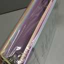 Tab Dividers for 3 Ring Binder, Two Pocket, Letter Size, Transparent Assorted Colors, 24 Count, 4 pack