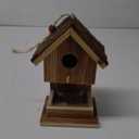 Bird Houses for Outside Hanging Bird House Feeder for Hummingbirds Cardinal Wren Bluebird Wild Birds Small Natural Wood Birdhouse for Country Cottages Farmhouse Outdoor Garden Decoration