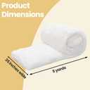 36 Inch Wide x 5 Yards Upholstery Batting, Polyester Wadding Fabric, Upholstery Batting for Cushions & DIY Upholstery Projects