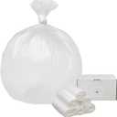 33 Gallon Garbage Trash Bag 33X40" Clear 150 Count Can Liner Bulk 30 Gallon 31 Gallon 32 Gallon 34 Gallon 35 Gallon Made in USA