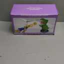 Moveable Dinosaur Shooting Toys for Kids 3-8 Years, Movable Shooting Target Toy with Air Pump Launcher, Interactive Competition Game Gift for Boys and Girls Ages 3 4 5 6 7 8 Years Old