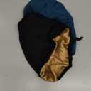 2 Pcs Adjustable Silk Hair Bonnet for Sleeping, Satin Lined Sleep Cap for Women and Men, Silk Hair Wrap Slouch Beanie. (Medium-Large, Black & Green)