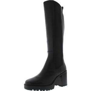 Steve Madden Women's Deegan Knee High Boot (10, Black Leather)