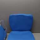 Yerliker 4 Pcs Foldable Hot Tub Booster Seat, Inflatable Adjustable 2 Heights Extra Thick Hot Tub Pillow Bath Seat with Back Support Cushions, Washable for Spa Bathtub Indoor Outdoor (Blue)