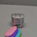 SOPHICO Stainless Steel Salad Dressing Condiment Containers with Leakproof Silicone Lids, 3 oz Mini Sauce Container and Portion Bento Box of Kids Lunch to Go for Snack, Dessert (MIX, 4 PACK)