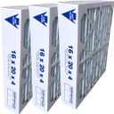 16x20x4 MERV 11 Furnace Filter compatible for TopTech TT-FM-1620, TTFM1620, tt-fm-1620qb for use in Carrier TechPure TT-MAC-1722 TT-MAC-1620-3 Pack