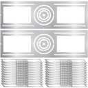 New Construction Mounting Plate, 3-4-6 Inch, LED Recessed Lighting Housing Kits, Flat Steel Rough in Bracket Fixture for LED Light Bar, 24PC Shallow Recessed Lighting Housing Plate