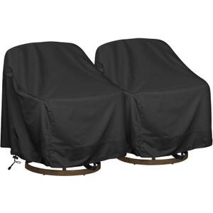 Outdoor Swivel Lounge Chair Cover 2 Pack,Waterproof Heavy Duty Outdoor Chair Covers, (39" W X 37" D X 38" H) Patio Furniture Cover for Swivel Patio Lounge Chair