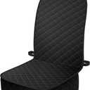 Dog Car Seat Covers, Waterproof Front Seat Cover for Dogs, Scratch-Proof, Nonslip Pet Passenger Seat Cover Protector, Universal Fit for Cars Trucks SUVs, Standard Size, Black