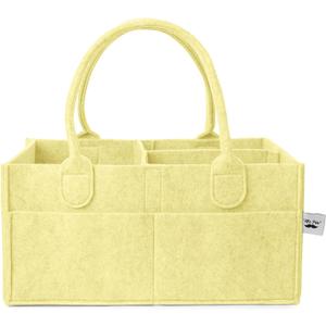 Mr. Pen- Baby Diaper Caddy Organizer, Lemon Glow, Nursery Storage Bin and Car Organizer for Diapers and Baby Wipes